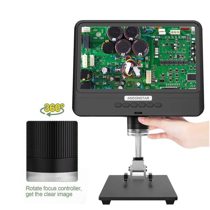 Vue de détail microscope AD208